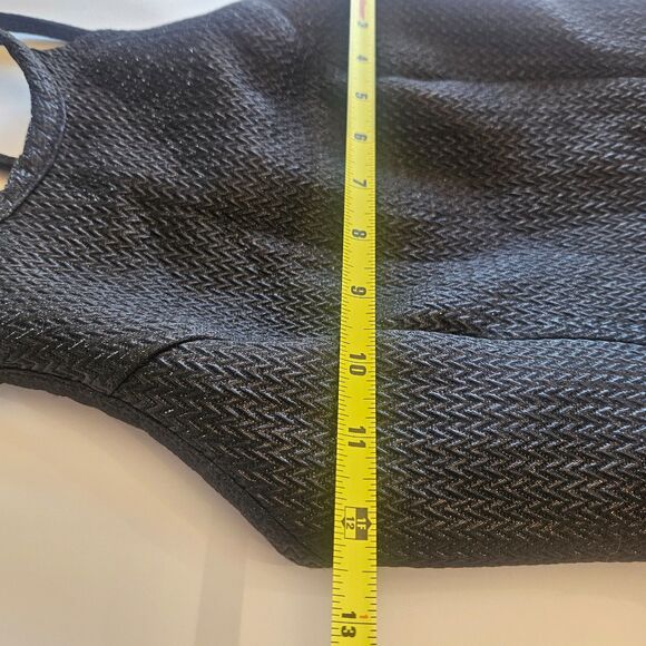 Abercrombie and Fitch Textured Mini Dress Black Size XS LBD Skater Fit n Flare - Picture 8 of 10